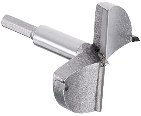 Kozelo Forstner Spiralbohrer - [85mm] Tungsten robustmetall Bohreröffner für Holz Möbel Scharnier Holzbearbeitung Verwendung Sechskant Schaft Grau