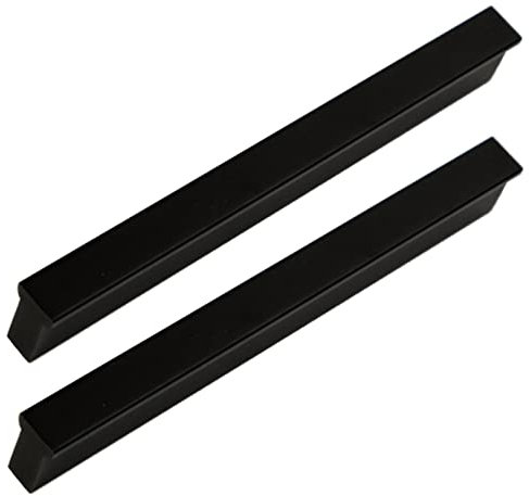 T-Form Schrankgriffe Möbelgriff Türschnalle Schubladengriff Möbelknäufe Griffleiste Türklinke Küchengriff Schwarz 2 Stück (Overall length 1000mm)