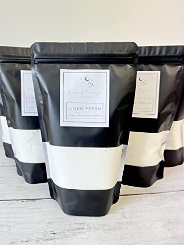 Carpet Freshener Powder,Laundry Fresh Linen Smell | Strong Scented Cleaner Deodouriser Air Freshener | Combats Pet & Household Odours | Vegan Friendly | Cruelty Free |Home