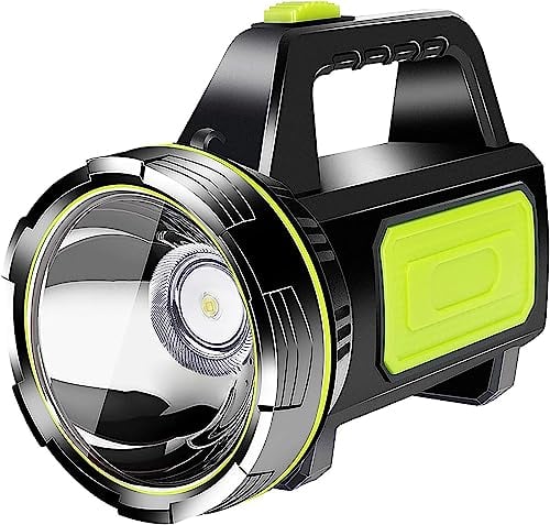 LED Super Bright Rechargeable Torch 1000LM Camping Torches Flashlight 1200mAh Battery Powered Portable Small Hand Torch IPX5 Waterproof Standard Torches with 2 Modes for Outdoor Emergency