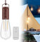 Molbory Hängelampe, wiederaufladbare Hängeleuchte, Pendelleuchte mit Batterie Fernbedienung, IP44 wasserdicht, Vintage, ohne Strom Stromanschluss, LED Ziehleuchten, Gartenleuchte für Innen & Außen