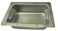FIGEVIDA Cassetto vaschetta portacenere per Camino e Stufa a Pellet 24 x 19 x 7 cm Clam in lamiera Stampata