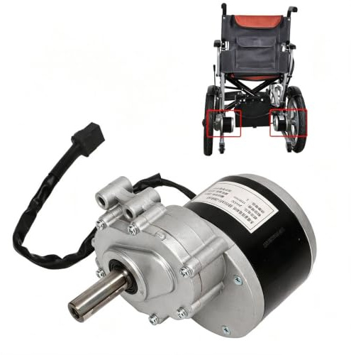 Topyond Elektrischer Rollstuhl Motor Mit Hohem Drehmoment, 250W, 24V DC | 120r/min, Gebürstet, Leistungsstark Und Langlebig, Rollstuhlmotor Speziell für Elektrische Rollstühle Entwickelt