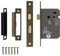 Decoranddecor Bathroom Mortice Lock - 2.5inch / 64mm - Antique Brass - Fire Rated - UKCA & CE Approved
