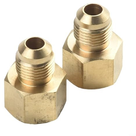 SPORTARC Adaptateurs de chauffage à gaz, raccord de réservoir de propane POL, filetage intérieur 1/2 NPT filetage extérieur 3/8 adaptateur pour barbecue extérieur, 2YN2YB0YKJ3253S0T59G5102285Y09