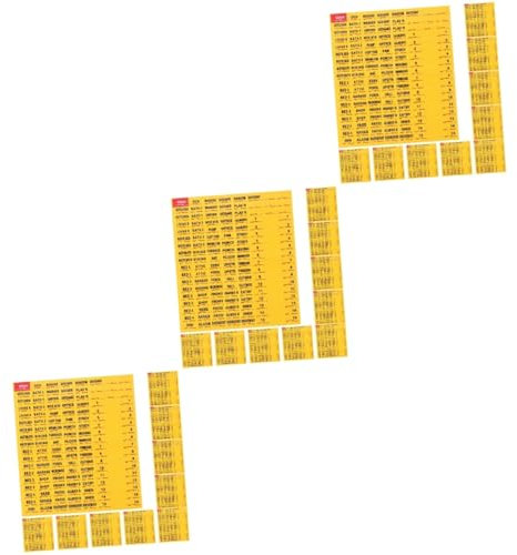 NUOBESTY Lot De 3 Étiquettes Autocollantes Pour Boîtier De Disjoncteur Électrique. Organisez Et Identifiez Les Composants Électriques De Votre Maison. 10 Feuilles X 3.