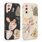 Pnakqil 2 stück Handyhülle für Samsung Galaxy S20 FE 5G 6,5,Hülle Blätter Zeichnung Bemaltes Muster süß Aesthetic Silikon Schutzhülle Tasche Schön Mädchen Kameraschutz Stoßfeste Case