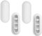 LICQIC 4 Pcs Toilet WC Seat Buffer Set, Universal Cushioning Pads, Replacement Toilet Seat Bumper Noise Dampening Bumpers Gasket (White)