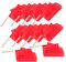 ifundom Solide Flaggen 20 X 30 cm Rote Flaggen Für Gartenfeste Dekorative Party-Ornamente Einsatz in Der Hand