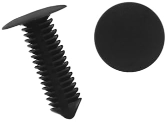 Partuto 100Pcs 9mm Hole Car Fastener Rivet Retainers Push Pin Clip | Replacement, Plastic Material, Clips/Rivets/Fastener, 100 Pcs, Nylon Material, Push In Type