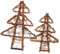 TINEASUR 2st Christbaumkranz Natürliche Weingirlande Weihnachtstürkranz Weinrebenkränze Für Hängender Weihnachtskranz Kranzrahmen Zum Basteln Weihnachtsdekorationen Reben Basis Rattan