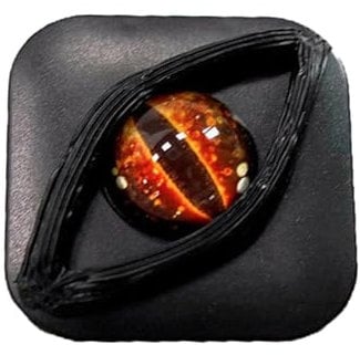 Rablue Contact Lens Cases,Halloween Contact Lenses, Fancy Halloween Gifts Eyes Personality Box, No Contact Lens,Tweezers & Suction Stick, 6.8 x 6.8 x 1.9 cm Eyes Storage Travel Portable Lens Box(A)