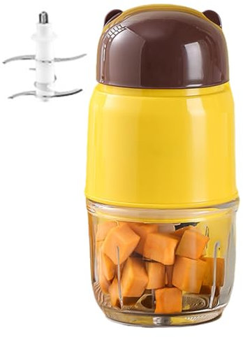 procesador de alimentos: licuadora automática de alimentos, mezcladora de calidad alimentaria | Máquina portátil para hacer puré de comida para bebés, procesador de alimentos lindo y pequeño