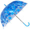 LIbgiubhy Parapluie transparent à motif de feuille - Parapluie transparent - Coupe-vent transparent