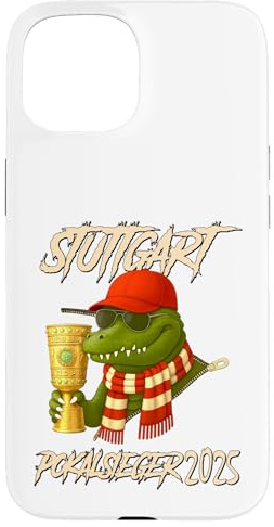 Stuttgart Pokalsieger 2025 - Fußball - VFB Krokodil Hülle für iPhone 15