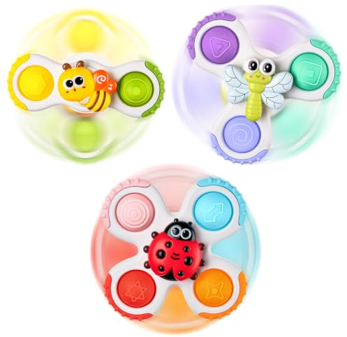 lerrbo 3PCS Saugnapf-Drehspielzeug