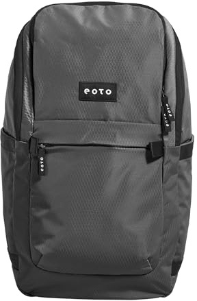eoto EASY27 Stein grau, Daypack für Uni, Reisen, Job und Freizeit, nachhaltig, ergonomisch, wasserabweisend, Multifunktions-Rucksack, Lifestyle Rucksack, Damen, Herren, 27 L