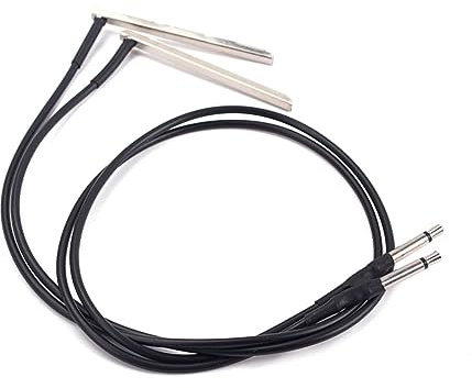 Varilla de Captación Piezoeléctrica Pkp25 2 Piezas Negra | Guitarra Acústica y Folk, Montaje Puente, Cable Piezoeléctrico Recortable, sin Ruido