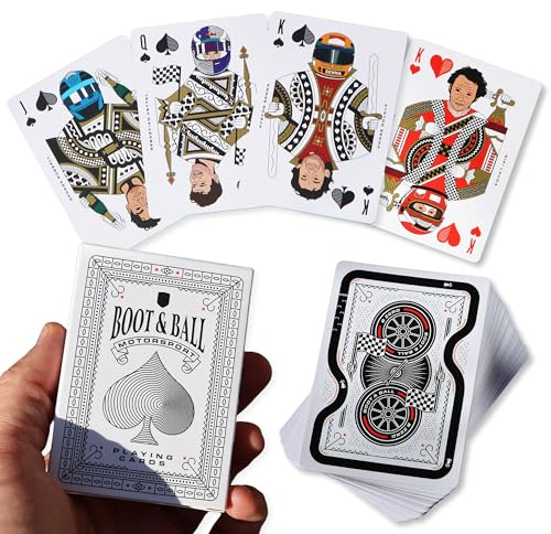 Boot & Ball Motorsport Racing Playing Cards, Gift for Motorsport Fans