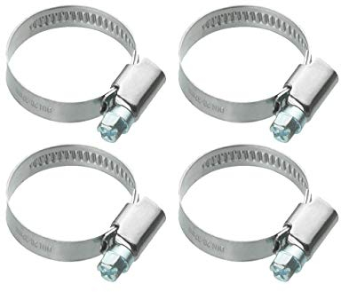 Cornat Schlauchschelle - Ø 20 - 32 mm Spannweite - 9 mm Bandbreite - 4 Stück im Set - Aus rostfreiem Edelstahl / Schlauchklemme / Schlauchbefestigung / T3083030