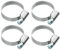 Cornat Schlauchschelle - Ø 20 - 32 mm Spannweite - 9 mm Bandbreite - 4 Stück im Set - Aus rostfreiem Edelstahl / Schlauchklemme / Schlauchbefestigung / T3083030