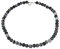 Sogni d'oro Silberzeit Damen-Collier Sterling-Silber 925 rhodiniert Botswana-Achat 210ct 45-47cm schwarz/grau