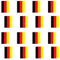 Wimpelkette mit Deutschland-Flagge, 30m, internationale Flagge, 20x30cm, für Sport-Fans, für drinnen und draußen, Dekoration für jedes Wetter auf der ganzen Welt, Euro-Wimpelkette
