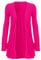 Candid Styles Womens Long Sleeve Boyfriend Cardigan Ladies Hip Open Front Slouch Pocket Jumper Top 8-26 Cerise 12-14