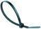 7.6mm x 200mm Black Cable Tie - Pack of 100