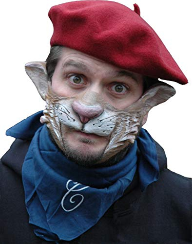 Maskworld Katzen Tiermaske aus Latex - Partymaske Carlo da Vinci - ideal für Halloween, Karneval & Motto-Party