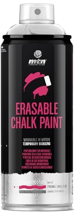 Montana Colors MTN PRO Chalk (Pintura Borrable Base Agua) Plata - Spray 400 ml