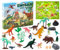 KreativeKraft Adventskalender 2025 Kinder mit 24 Tiere Spielzeug Mini Tiere Figuren oder Dino Figuren Weihnachtskalender Jungen Geschenk für Kinder (Mehrfarbig Dinosaurs)