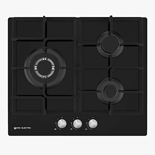 EAS ELECTRIC SMART TECHNOLOGY - Plaque de Cuisson Plan à gaz 60 cm 3 feux - EMH364CGB
