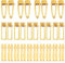 Feelava Lot De 50 Pinces À Cheveux En Forme Crocodile Métal Plat Pour Faire Soi-Même Des Épingles Bec Canard Doré La Fabrication Résine Acrylique , Pince Dorée