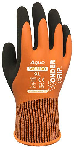 Wonder Grip WG-318O Handschuhe, 100% wasserdicht, XL/10