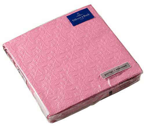 Villeroy & Boch Papier Servietten Caffe Club Floral Touch of Rose, 33 x 33 cm, 16 Stück