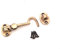 Infinity Decor Heavy Duty Antique Brass 3 (75mm) Cabin Hook & Eye Silent Catch Door Latch Lock for Gate Shed Patio Window Garden Gate