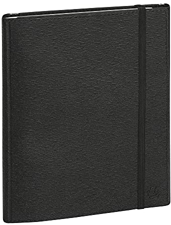 Exacompta - 2001071E – Wochenkalender SAD 20S All in One – 15 x 21 cm – September 2024 bis Dezember 2025 – 16 Monate – Farbe Schwarz