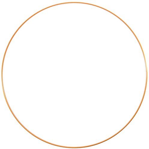 Vaessen Creative Metallring, Gold, Spannring Ø 60 cm aus 3 mm Metalldraht zum Traumfänger Basteln, Makramee Knoten, Mandala Häkeln sowie Gestalten weiterer Wanddeko und Fensterdeko