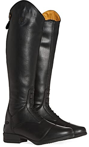 Moretta Shires Luisa - Stivali da equitazione sintetici, per adulti, colore: Nero, Nero , 38 EU