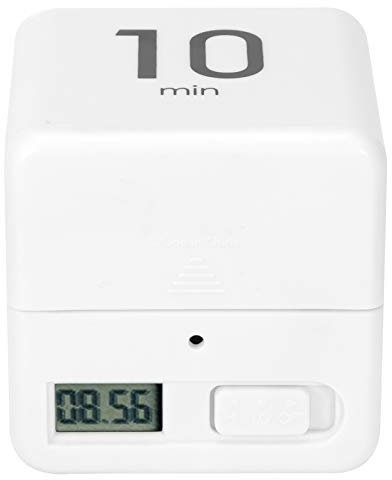 BOLORAMO Schule Timer Cube Timer Schwerkraftsensor Flip Timer, für Arbeitsspiele Kochen Digital Timer(1-3-5-10 Points)