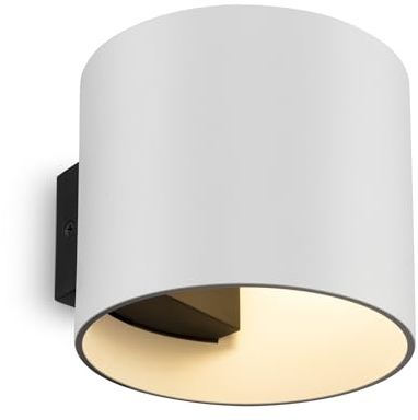 MAYTONI Rond Wandleuchte innen – Zylinder Wandlampe – Deko Lampe GU9 - Leuchte aus Aluminium - Wohnzimmerlampe, Schlafzimmerlampe, Flurlampe - Weiß