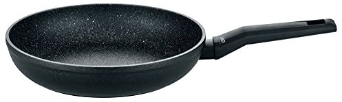 ELO 8382426 Bratpfanne 24 cm Granit Solution, Küchenpfanne, geeignet für alle Herdarten, Aluminium, Keramik, Kunststoff, Schwarz, 24 cm