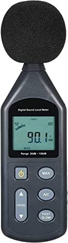 Corsehild LCD Digital Audio Decibel Meter Sound Level Meter Noise Level Meter Sound Monitor dB Meter Noise Measurement Measuring 30 dB to 130 dB MAX Data Hold Function A/C Mode