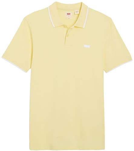 Levi's Men's Slim Housemark Polo Shirt, Quarter Tipping Lemonade, XS