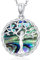 Collier arbre de vie en argent sterling 925 - Collier avec pendentif arbre de vie - Cadeau pour maman, fille, grand-mère, Argent sterling