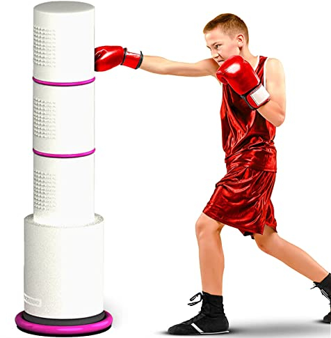 Boxsack-Boxtrainer, Schwerer Sandsack – integrierte Feder-Stoßdämpfer-Basis für Fitness und Dekompression
