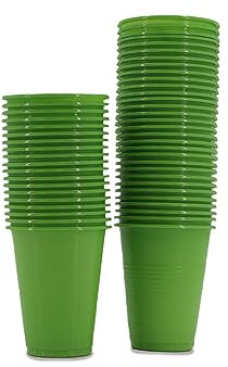 SWAVGO - Bicchieri usa e getta da 180 ml – bicchieri da festa, bicchieri di plastica, bicchieri da birra, bicchiere per sciacquone – bicchieri per feste, compleanni, festival, dentisti, tatuaggi