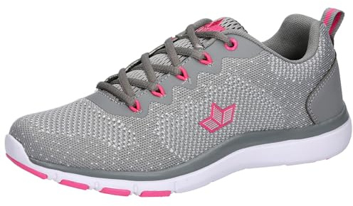 Lico Unisex Colour Sneaker, Grau/Pink, 37 EU