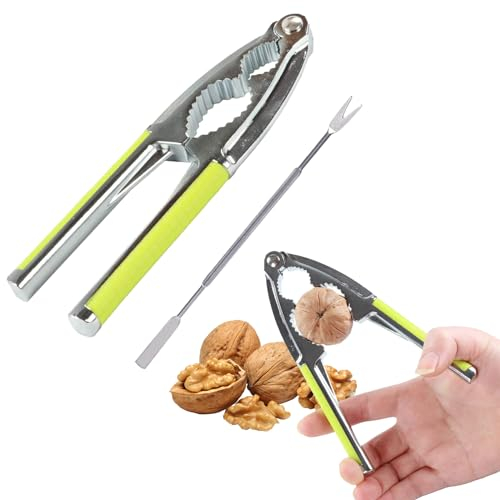 Cutiolly Nussknacker,Nutcracker Walnüsse Nussöffner,Metall Walnussknacker,Haselnussknacker mit Rutschfestem Griff,Nußknacker für alle Arten von Nüssen,Hummercracker,Krabbencracker
